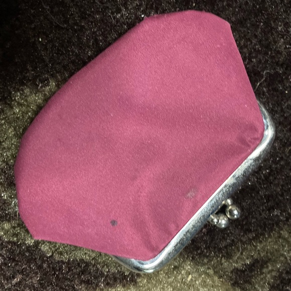 Kenneth Cole reaction purple leather wristlet clutch wallet matching coin purse - Picture 4 of 12